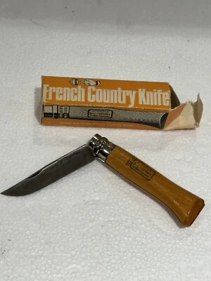 Cuchillo plegable Opinel SS hoja de borde liso INOX Foto 1 de 4