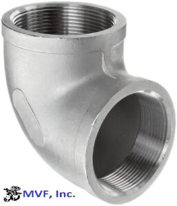 1-1/4" 150 Female NPT 90° Elbow 304 Stainless Steel Pipe Fitting <SS010741304