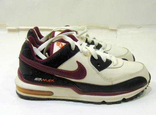 NIKE nuovo 316763 161 air max osso rosso nero pelle giovanile taglia 2 5