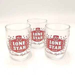 Lone Star Beer Barrel Glass lot 3 Texas Tavern Advertising Man Cave Bar Decor PO - Picture 1 of 4