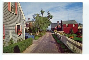 Provincetown, Cape Cod, Massachusetts Narrow Street Soper Street Postcard - Bild 1 von 2