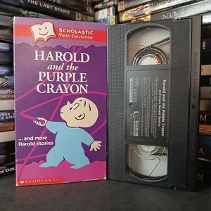 Harold und der lila Buntstift (VHS) Kinder, Scholastic, GETESTET, KOSTENLOSER VERSAND - Bild 1 von 5