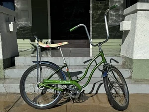 1972 Schwinn Lil 'Chik Bicycle Bendix Coaster Brake S7 20":Green - Picture 1 of 12