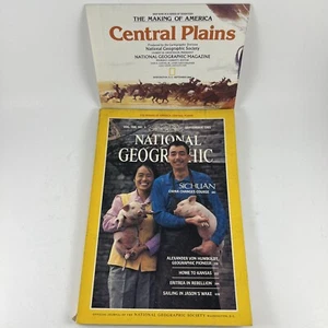 National Geographic Magazine September 1985 Central Plains Sichuan Kansas + Map9 - Foto 1 di 12