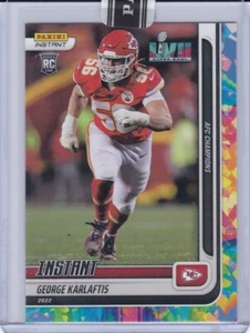 George Karlaftis CHIEFS 2022 PANINI INSTANT AFC CHAMPIONS #255 VERSICOLOR 4/5 RC - Picture 1 of 2