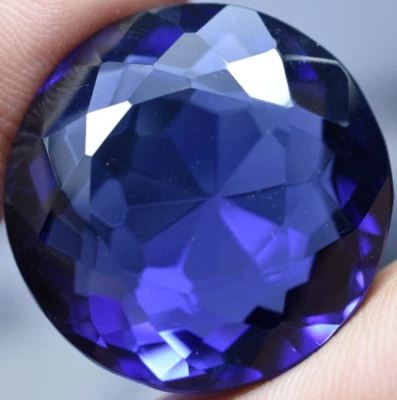Lab Created 62.95 Ct Violet Blue Tanzanite GGL Certified Sparkling AAA+ Gemstone - Image 1 of 4