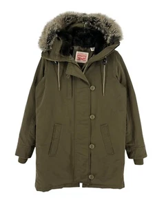 LEVI'S STRAUSS & CO Hooded Down Parka Jacket Coat Women Size XS - Picture 1 of 11