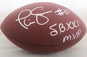 Phil Simms Signed (SB XXI MVP) Wilson NFL Football JSA - Picture 1 of 3