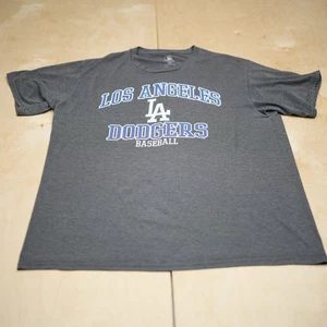 Los Angeles Dodgers T-Shirt Embroidered Spellout Logo Size XL LA MLB Baseball - Picture 1 of 7