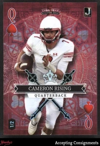 2023 Wild Card Five Card Draw Prism Red Cameron Rising Rookie 1/2 - Picture 1 of 2