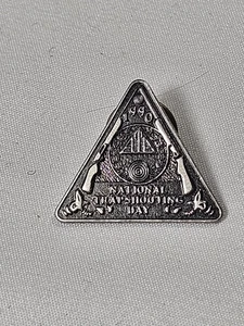 Vintage 1990 ATA Association National Trapshooting Day Metall Pin Amature  - Bild 1 von 4