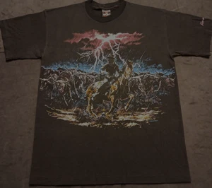 1994 Vintage Lg Signal Sport Mammut Höhle Grafik Cowboy Wickel Grafik T-Shirt - Bild 1 von 11