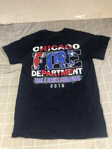 Chicago Fire Department CFD Cubs 2016 WS Champs Feuerwehrmann T-Shirt Erwachsene Small - Bild 1 von 9