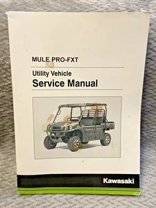 2015/16 Kawasaki Mule Pro FXT Service Repair Manual KAF820 AF BF CF DF KAF820BG - Foto 1 di 11