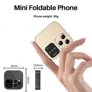2024 Neue Mini Flip Handy 2 SIM Karte Kleine Anzeige Faltbares Handy i16 pro - Bild 1 von 23