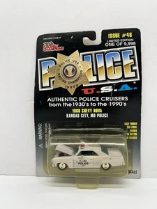 1966 Chevy Nova Kansas City Mo. Police Cruiser 1:56 Scale DieCast Issue #46 New - Picture 1 of 21