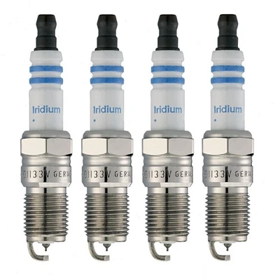 Velas de ignição Bosch irídio duplo 4 peças para 2003-2004 Ford Focus 2.3L L4 sa - Imagem 1 de 4