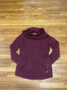 Royal Robbins Cowl Neck Sweater Women's Size Small Standard Fit Burgundy Red - Picture 1 of 4