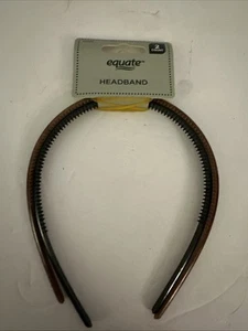 Plastic Headbands 2pk Black/Brown - Picture 1 of 2