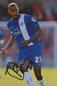 PETERBOROUGH: TYRONE BARNETT SIGNED 6x4 ACTION PHOTO+COA - Picture 1 of 1