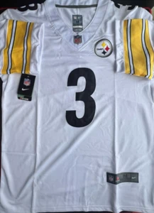 Pittsburgh Steelers #3 Russell Wilson White Men's 2024 Stitched Jersey M - Picture 1 of 5