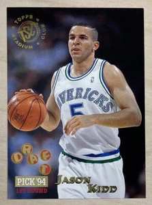 JASON KIDD RC - 1994-95 Stadium Club #190 - DALLAS MAVERICKS - Picture 1 of 2