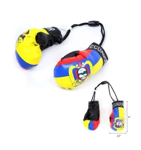 Ecuador Car Rearview Mirror Boxing gloves Set Ecuadorian Boxing Glove - Picture 1 of 1