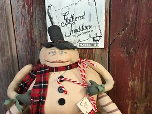Joe Spencer Chester Snowman 18x28" Christmas -missing nose - Bild 1 von 9