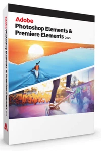 Adobe Photoshop & Premiere Elements 2025 DE WIN/MAC NUOVO 2 utenti per 3 anni - Foto 1 di 1
