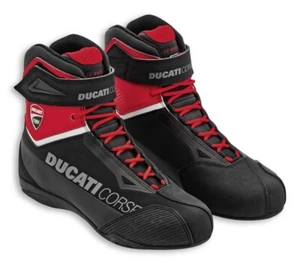 DUCATI TCX CORSE CITY C2 halbhoher Stiefel Schuhe Turnschuhe Shoes schwarz rot - Picture 1 of 2