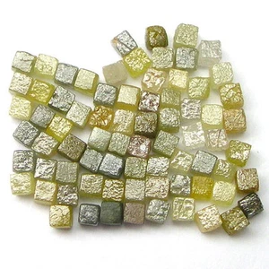 1,02 CT 1,40/1,95 MM CUBOS DE CONGO NATURAL CRUDO SUELTO DIAMANTE MIXTO COLOR SIN CORTAR - Imagen 1 de 8
