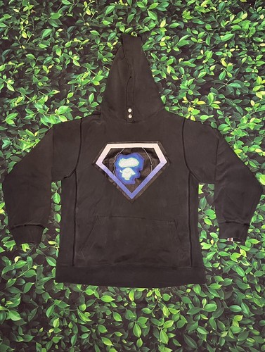 A BATHING APE (BAPE) Felpa con cappuccio grande navy bape