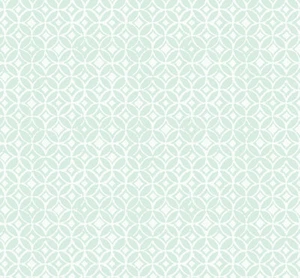 INSPIRED HEART ~ Circles Diamonds on Lt. Turquoise ~ Kelly Rae Roberts Benartex - Picture 1 of 2