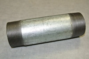 SCI Cast Iron Nipple Fitting, 1-3/4" Outer Diam x 5-1/2" Length, SCH 40 Threaded - Picture 1 of 3