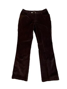 ROYAL ROBBINS Womens Corduroy Pants Brown Bootcut Stretch Hiking Outdoor Sz 10 - Picture 1 of 3
