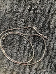 14K Weißgold nickelfrei 1,5 mm Quadrat Schlangenkette ~ 8+ Gramm! - Bild 1 von 7