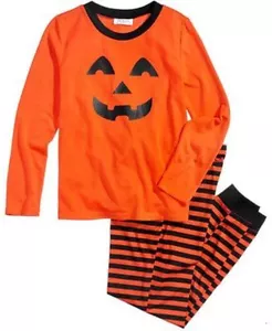 Family Pajamas Pumpkin Pajama Set, Little Kid Pumpkin 4-5 - Picture 1 of 2