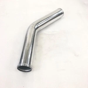 Universal Aluminum Piping Pipe Tube 3" 76mm O.D. 45 Degree Bend Intercooler - Picture 1 of 5