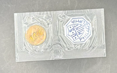 CENTAVO CONMEMORATIVO A PRUEBA 1961 BU ROJO DE JUEGO DE PRUEBA - *Envío gratuito* - EN VIOLONCHELO Foto 1 de 2