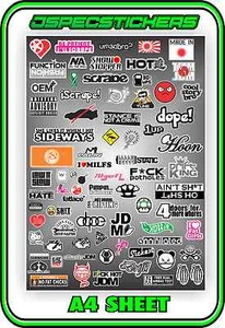 JDM SLOT CAR STICKER SHEET SCALEXTRIC PLAFIT 1/18 1/24 SLOTCAR RACING DECAL - Picture 1 of 4