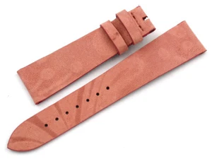 Sangle Artisanal Remplacement Ceinture Rose Effet Daim Bracelet 18 Ou 20mm New - Picture 1 of 9