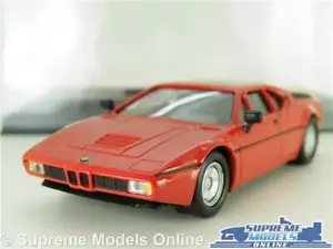 BMW M1 MODEL CAR RED CLASSIC SPORTS 1:43 SCALE IXO + CASE K8 - Picture 1 of 4