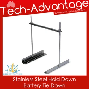 Stainless Steel Hold Down Battery Tie-Down Fasteners - Boat/Caravan/Trailer/UTE - Picture 1 of 2