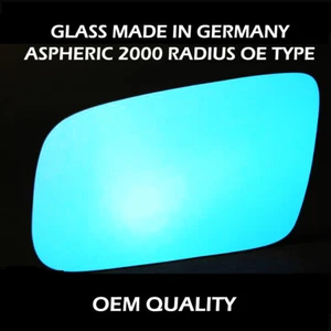 Passt für Audi S3 1999-2003 Außenspiegel Glas Konvex (blau getönt) Linke Seite. - Bild 1 von 5