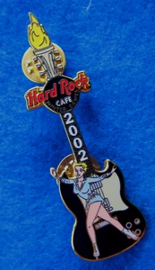 SALT LAKE CITY OLYMPIC WINTER GAMES ICE SKATE GIRL GUITAR 02 Hard Rock Cafe PIN - Picture 1 of 1