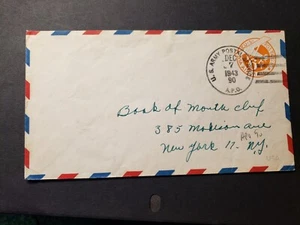 APO 90 Military 1943 WWII Army Cover - Picture 1 of 2