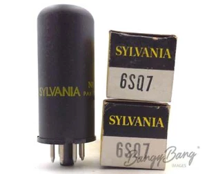 2 Sylvania 6SQ7/VT103 Twin Diode Triode Signal Detector AGC Audio Vacuum Tube Va - Picture 1 of 1