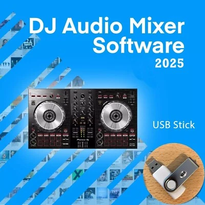 DJ Mixing Software Audiobearbeitung Live Aufnahme für Zuhause Mixing Disc Jockey USB - Bild 1 von 4