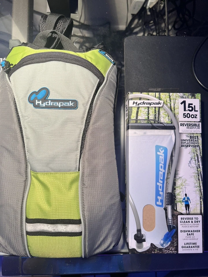 Mochila de hidratación HydraPak con vejiga nueva en caja 1,5 L al aire libre senderismo/ciclismo Foto 1 de 4