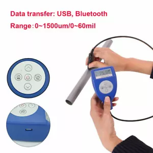 Paint Coating Thickness Gauge Meter Fe/NFe 0 to 1500um Bluetooth Data transfer - Foto 1 di 4